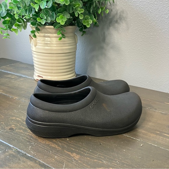 Crocs On The Clock Work Slip-on Black 6 Comfort Casual - Picture 5 of 10